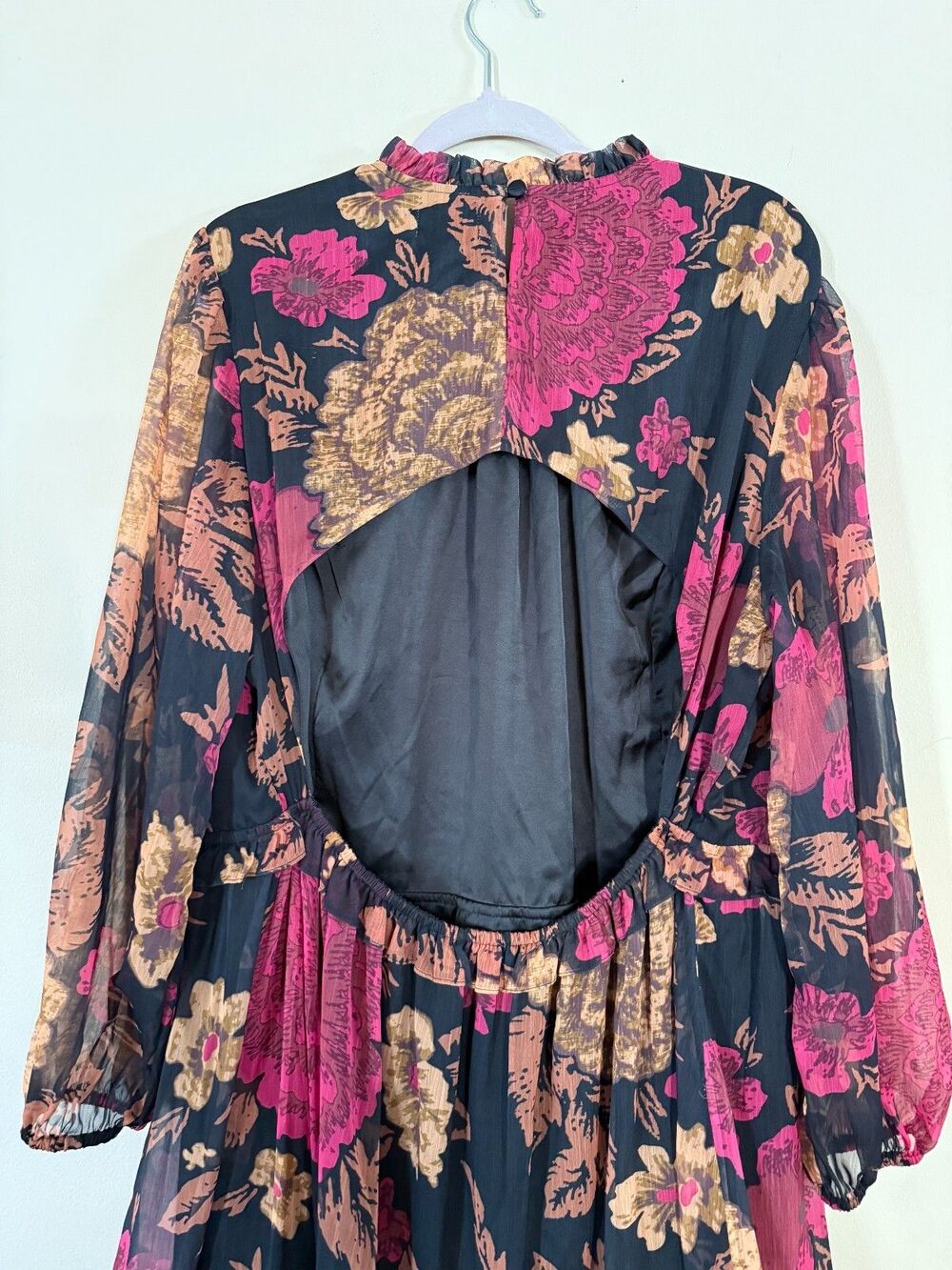 NWT Porridge by Anthropologie Puff-Sleeved Floral Mini Dress Size 2XLarge Whimsy - Picture 9 of 16
